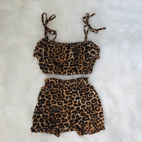 Toddler/Baby Girls 2 Piece Short Tank Set Romper - Picture 1 of 5